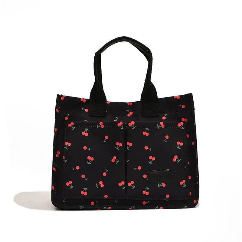 Versatile Tote Bag - Cherry Black